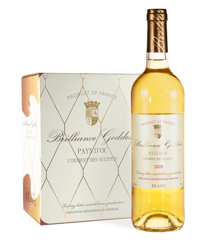 12°法國光徽女神干白葡萄酒750ml