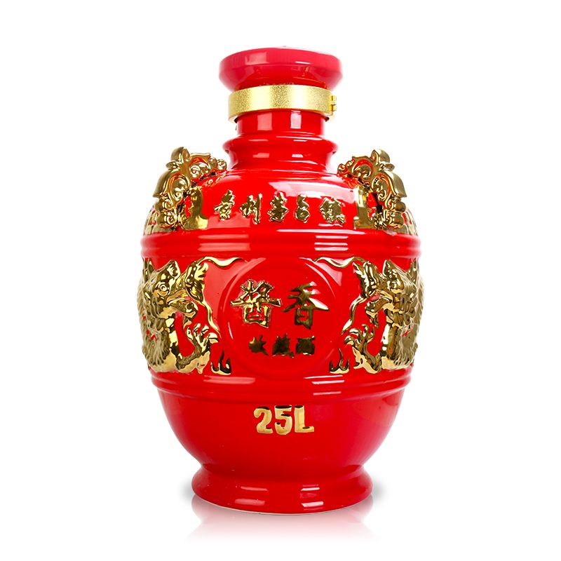 53°茅臺鎮帝皇玉酒封壇醬香酒10年（紅色）25L